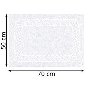 Produktbild für Badematte Zollner Elba II-W, 50 x 70 cm