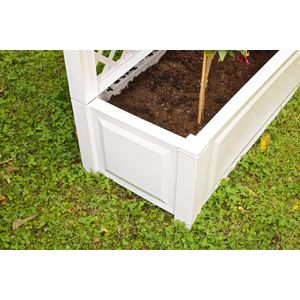 Produktbild für Pflanzkasten KHW Czardas 47001 weiß