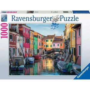 Ravensburger Puzzle 17392 Burano in Italien, 1000 Teile, ab 14 Jahre