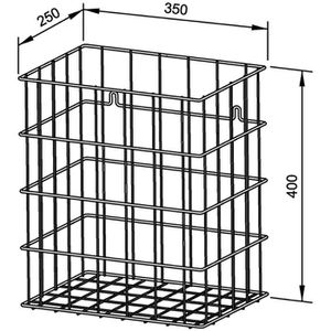 Produktbild für Abfallkorb Wagner-Ewar WP 201, verchromt
