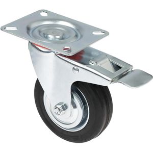 Produktbild für Schwerlastrolle HMF 6790, Lenkrolle mit Bremse
