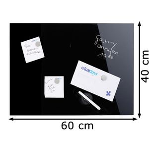 Produktbild für Glas-Magnettafel Relaxdays inkl. Zubehör