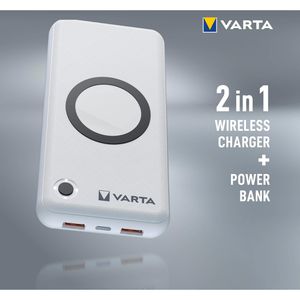 Varta Powerbank Wireless 57909, 20000mAh, externer Akku, 2x USB A, 1x USB C  Ausgang induktiv – Böttcher AG