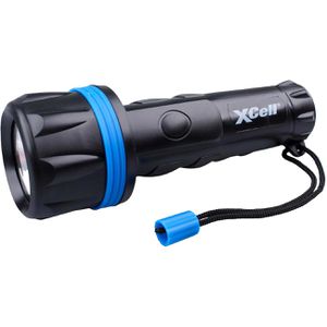 Taschenlampe XCell Rubber 2D, LED, mit Batterie