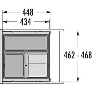 Produktbild für Einbaumülleimer Hailo AS Cargo 500, 3610831