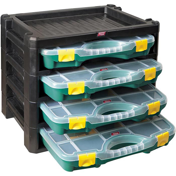 Multibox 4 mallettes à compartiments modulables - Tayg 8910049