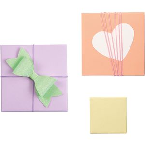 Produktbild für Geschenkbox Folia 3119, Pappboxen Pastell, farbig sortiert