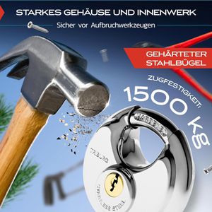 Produktbild für Anhängerschloss TRIBURG mit Diskusschloss
