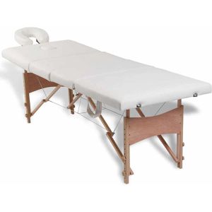 Produktbild für Massageliege vidaXL Massagetisch, aus Holz, klappbar