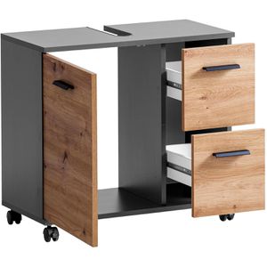 Produktbild für Waschbeckenunterschrank Schildmeyer Palermo 157635, mit Rollen