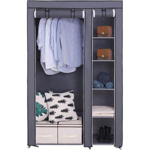 Produktbild für Kleiderschrank Songmics XL, LSF007G, grau