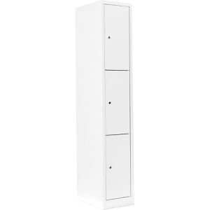 Produktbild für Schließfachschrank Lüllmann 520317, weiß