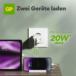 Produktbild für USB-Ladegerät GP Batteries PD, 20 Watt