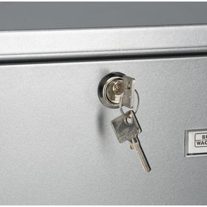 Produktbild für Briefkasten Burg-Wächter Comfort 913 Si, silber, aus Stahl