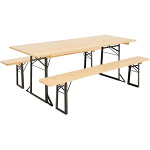 Bierzeltgarnitur RUKU1952 SW10062.2 Fichte/schwarz