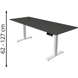 Schreibtisch Kerkmann Move 1 stable, anthrazit / weiß