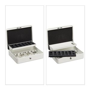 Produktbild für Geldkassette Relaxdays 10030697, Zylinderschloss