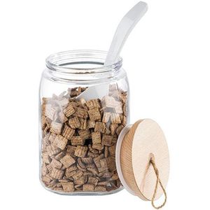 Produktbild für Vorratsglas APS Woody 82257, mit Holzdeckel