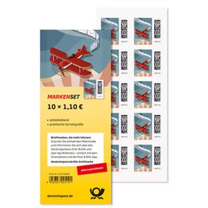 Produktbild für Briefmarken DeutschePost Set, 10 Stück à 1,10 EUR