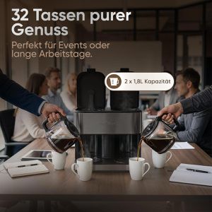 Produktbild für Kaffeemaschine Proficook PC-KAD 1308, mit 2 Glaskannen