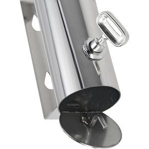 Produktbild für Aschenbecher Böttcher-AG Darwin, silber, Outdoor, mit Dach