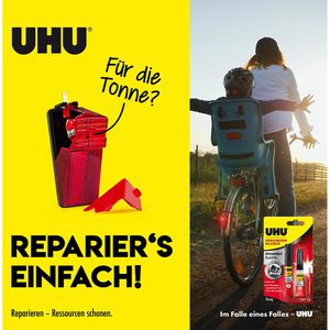 Produktbild für Sekundenkleber UHU 46140 blitzschnell Plastik