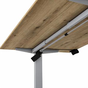 Produktbild für Schreibtisch Kerkmann Move small office, asteiche / silber