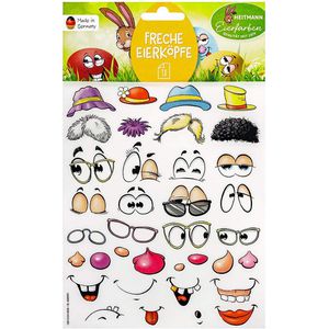 Sticker Heitmann-Eierfarben Freche Eierköpfe