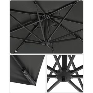 Produktbild für Sonnenschirm Songmics GPU039G01, quadratisch