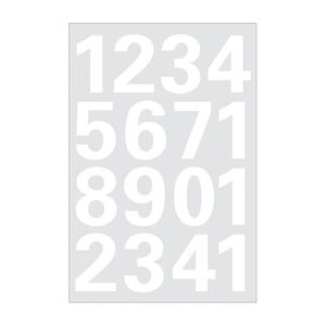 Herma 4170 Zahlen wetterfest 25mm weiß 0-9 – Böttcher AG