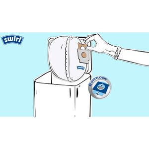 Produktbild für Staubsaugerbeutel Swirl ROB 1 MicroPor Plus