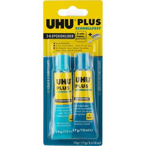 2-Komponenten-Kleber UHU Plus Schnellfest, 35g