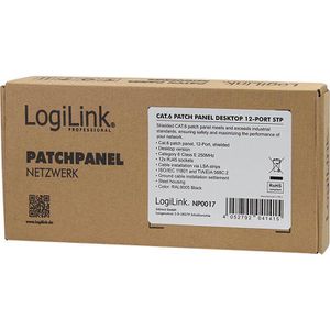 Produktbild für Patchpanel LogiLink NP0017, Cat 6