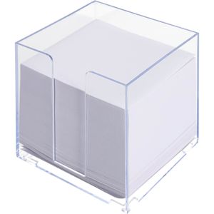 Produktbild für Zettelbox Böttcher-AG Premium, glasklar, 9,6 x 9,6 cm