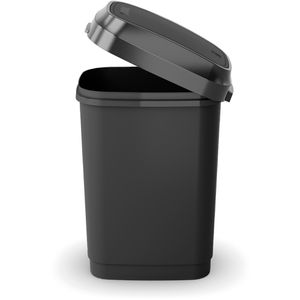 Produktbild für Mülleimer Curver KIS Dual Swing, schwarz/grau