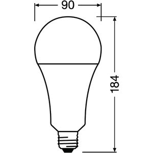 Produktbild für LED-Lampe OSRAM Star Classic A, E27