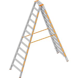 Produktbild für Stehleiter Layher Topic 1043, beidseitig begehbar