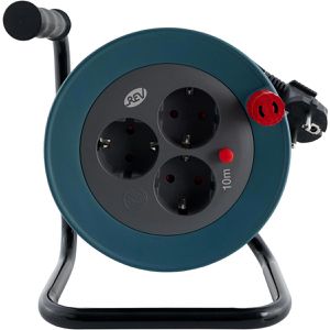 Produktbild für Kabeltrommel REV-Ritter Mini schwarz, 10m