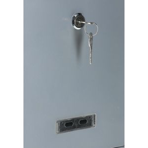 Produktbild für Briefkasten Alco 8602, silber, aus Stahl