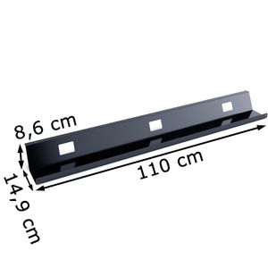 Produktbild für Kabelwanne Actiforce Fix FG0080, schwarz