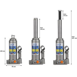 Produktbild für Stempelwagenheber Alca 431100, hydraulisch