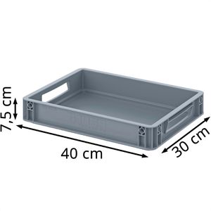 Produktbild für Eurobox AUER EG 43/75, grau, 6,9 Liter