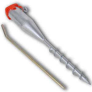 Bodenhülse vidaXL 141515, silber, Ø 25,5 - 55,7mm