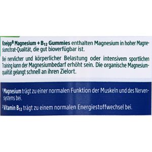 Produktbild für Magnesium Kneipp 60 Gummies