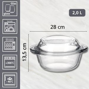 Produktbild für Auflaufform Ritzenhoff&amp;Breker Cucina, transparent, aus Glas