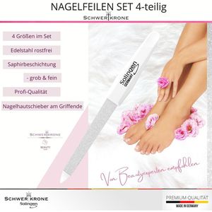 Produktbild für Nagelfeile Schwertkrone Profi Set Saphir, aus Edelstahl