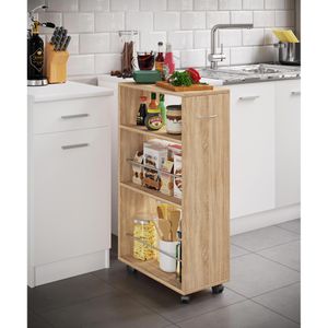 Produktbild für Nischenregal VCM Tusal, 917200, sonoma eiche