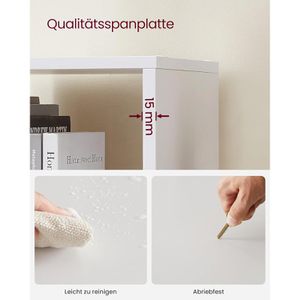 Produktbild für Bücherregal Vasagle LBC10WT, weiß