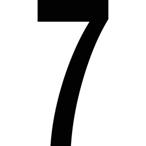 Hausnummer RZB 99223.013.7, schwarz aus Kunststoff