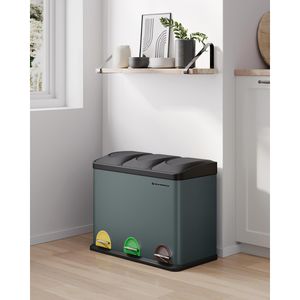 Produktbild für Mülleimer Songmics LTB45G, grüngrau